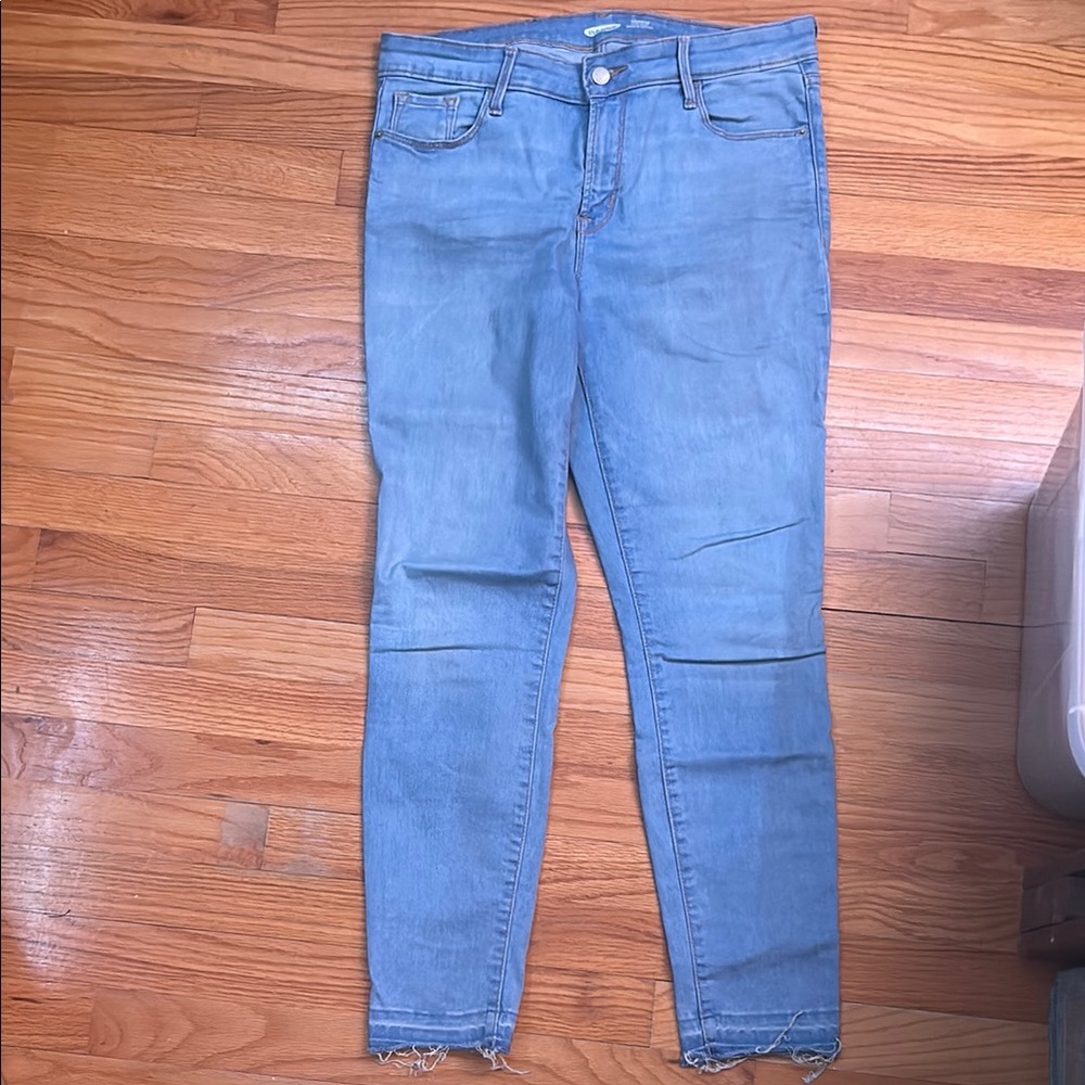 Old Navy Blue Ankle Cropped Jeans